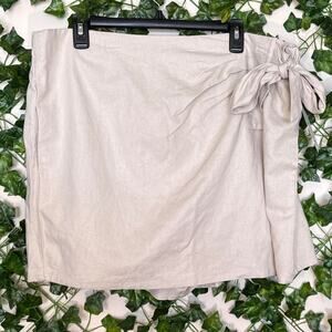 New time and try beige skort